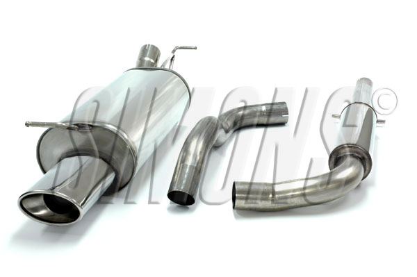 Rostfritt avgassystem Golf 4