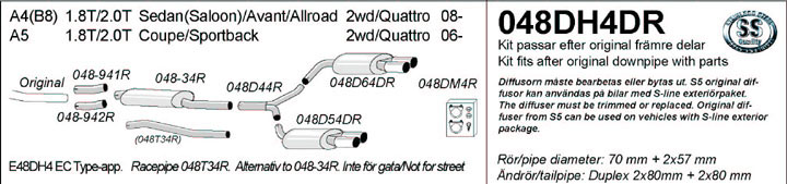 Avgassystem 048DH4DR