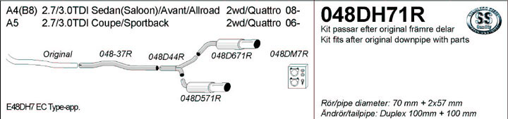 Avgassystem 048DH71R
