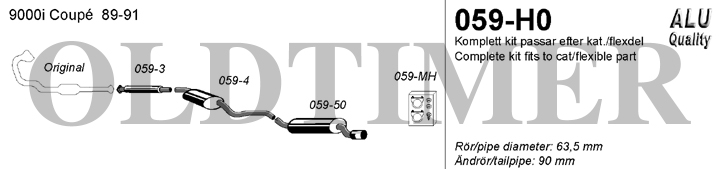Avgassystem 059-H0