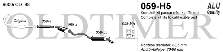Avgassystem 059-H5