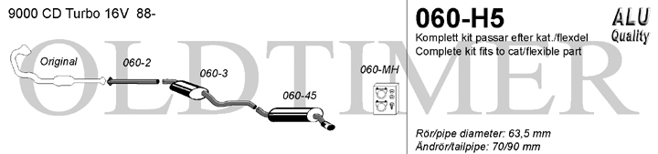Avgassystem 060-H5