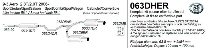 Avgassystem 063DHER