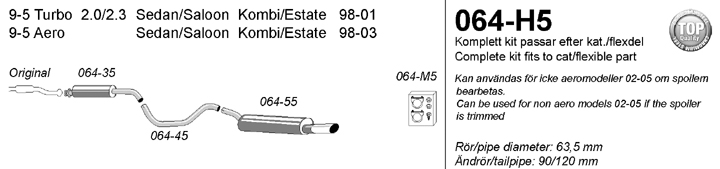 Avgassystem 064-H5