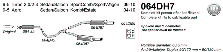 Avgassystem 064DH7