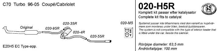 Avgassystem 020DH5R
