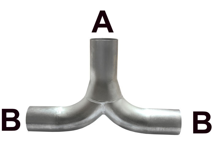 Simpns grenrör T-pipe